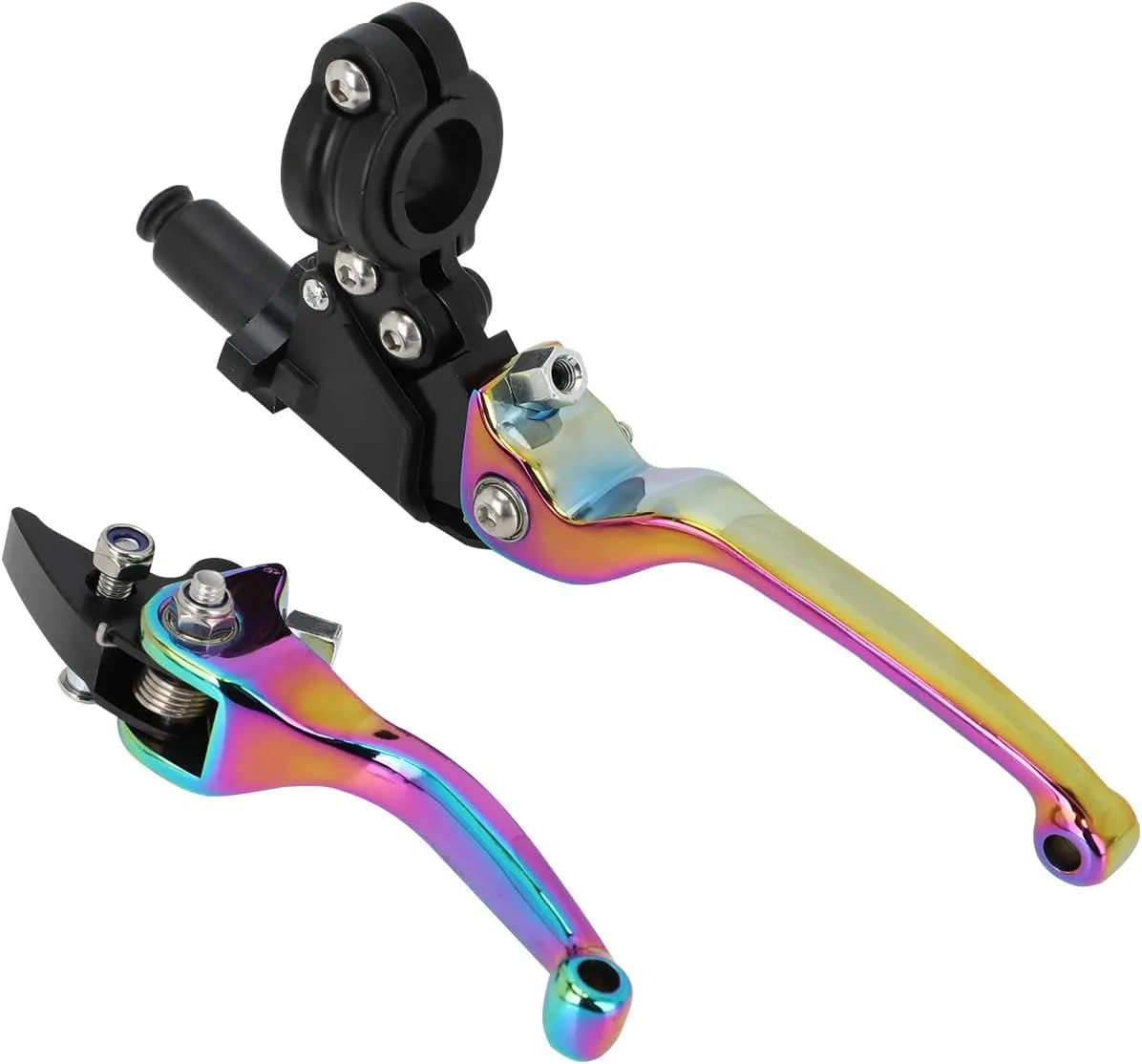 JFG RACING Motorcycle Brake Clutch Lever 7/8" 22mm Folding Levers Aluminum Alloy Universal for CRF50 KLX SSR TTR 110 125 150 200 250cc Dirt Pit Bike ATV Mini Bike Quenching