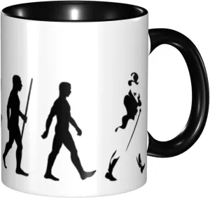 Johnnie Come and Walker Coffee Mug Ceramic Cup with Handle for Home Office Work School Mugs Coffee Tumbler Ceramic-Coated, 11 Oz