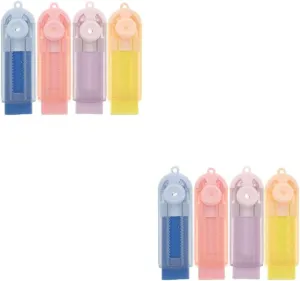 jojofuny 2sets 4pcs Retractable Erasers for Students Fun Sliding Mechanism Stationery and Light for School Office and Art Projects 4pcs*2