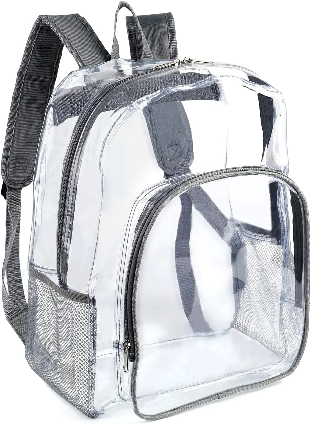 JOMPARO Heavy Duty Transparent Clear Backpack See Through Plastic Backpacks for School,Sports,Work,Security,Stadium,College