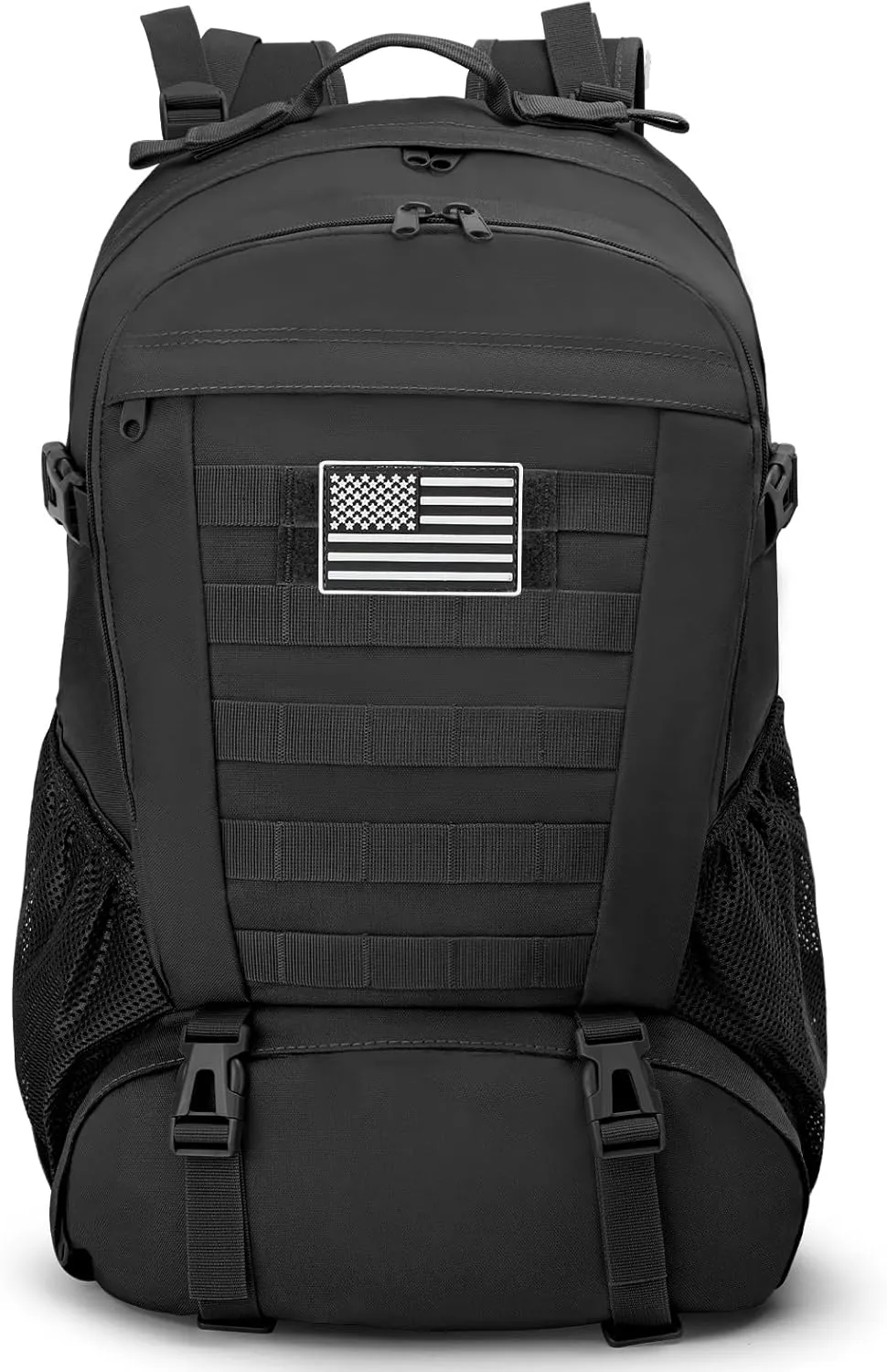 Jueachy Tactical Backpack for Men Hiking Day Pack Molle Military Rucksack Waterproof 30L EDC Bag with USA Flag Patch