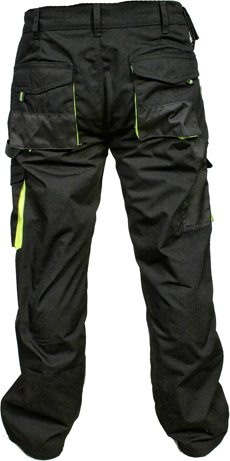 Juicy Trendz Men's Work Pants – Heavy-Duty Relaxed Fit Utility Cargo Trousers for Construction, Carpenter & Outdoor Work
