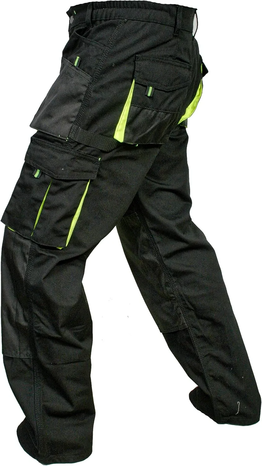 Juicy Trendz Men's Work Pants – Heavy-Duty Relaxed Fit Utility Cargo Trousers for Construction, Carpenter & Outdoor Work