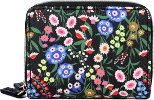 Julia Buxton Magical Garden Printed Vegan Leather Wizard Wallet
