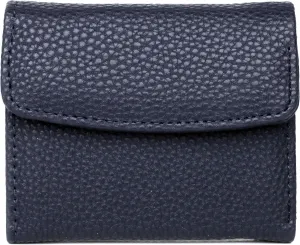 Julia Buxton Solid Pebble Vegan Leather Mini Trifold