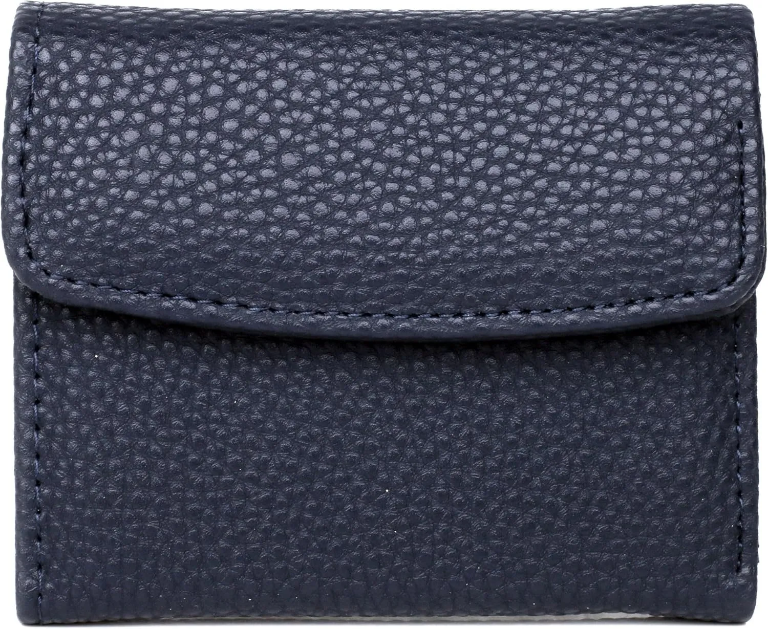 Julia Buxton Solid Pebble Vegan Leather Mini Trifold