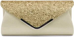 KALAIEN Envelope Clutch Purses for Women Glitter Evening Bag Handbags For Wedding and Party