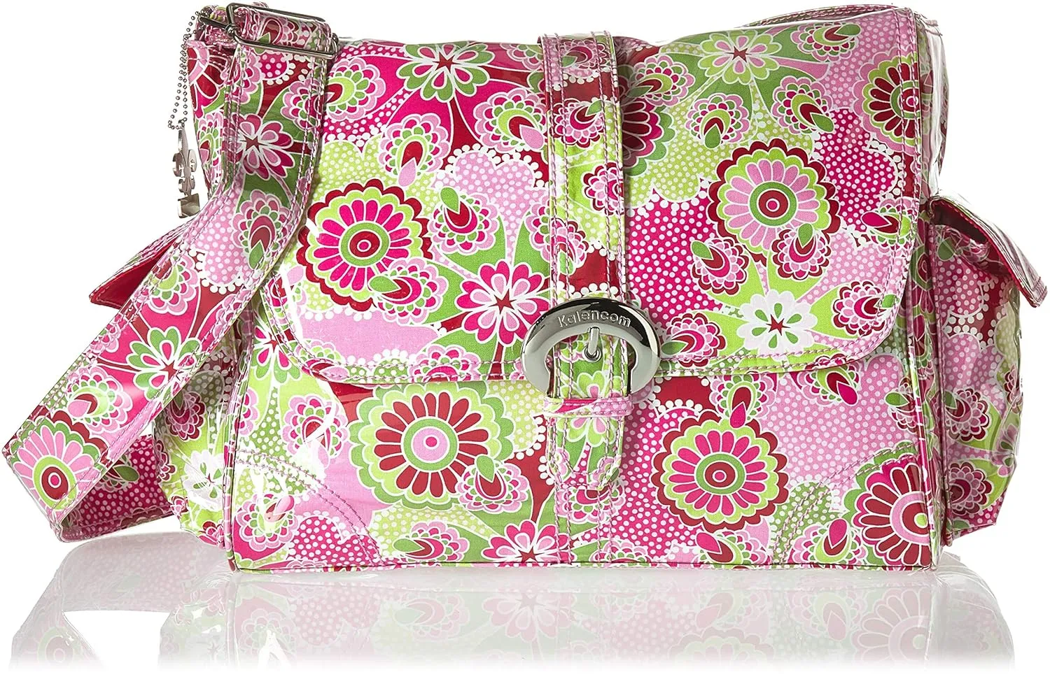 Kalencom Laminated Buckle Bag, Jazz Ruby