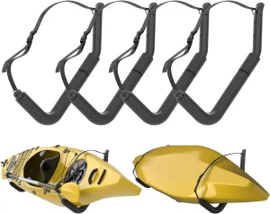 Kayak Storage Racks, Heavy Duty Garage Hangers, Jumbo Wall Hooks for Canoe, Ladder, Bicycle, Folding Chairs, Surfboard, Snowboard, Hose and Tools