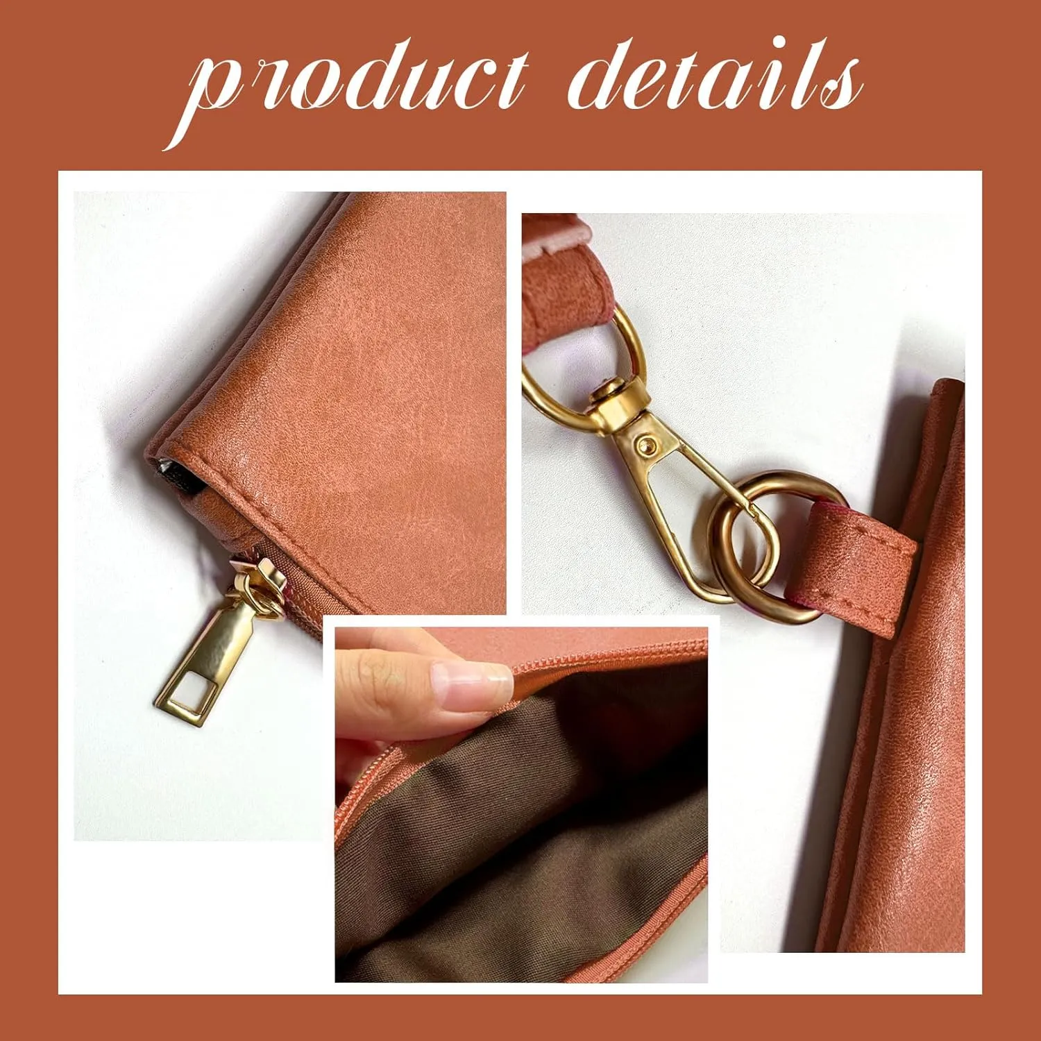 K.E.J. Women Wallet Wristlet Clutch Purses for Women Wristlet Handbags Small Wallet Purses Clutch Bag Ladies Christmas Gifts