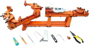 KEULEN Badminton Racket Threading Machine, Winch Type Personal Stringing Tools with Electronic Weighing Device, Winch Type Personal DIY Badminton Racket, for Badminton Racket, Racquet, Tennis Racket
