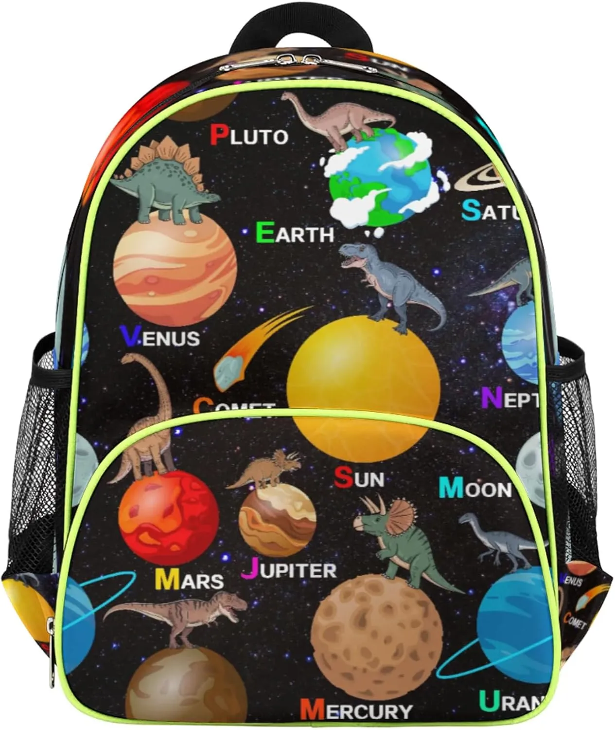 Kids Backpack for Boys Girls - Toddler Bag Kindergarten School Bag Preschool Nursery Travel Small Bookbag with Chest Strap(Dinosaur Planet)