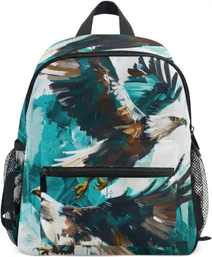Kids Backpack for Boys Girls Toddler Bags Children Preschool Falcon Kindergarten Small 3-8 Years Old Chest Strap