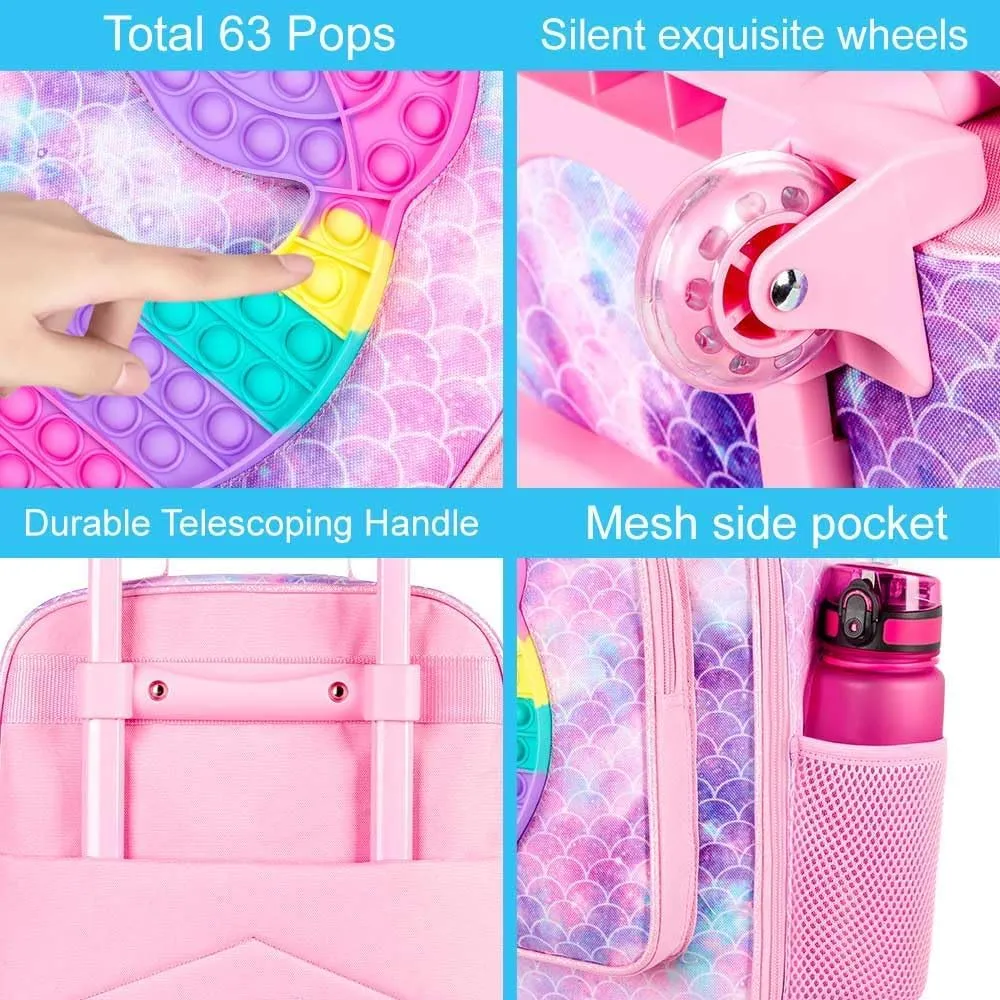Kids Luggage for Boys and Girls, Toddler Rolling Travel Carry on Suitcase with Wheels…