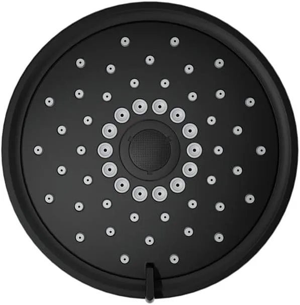 KOHLER 22170-G-BL Purist Multi-Function Showerhead, Wall-Mount, 3 Spray Settings, 1.75 GPM, Matte Black