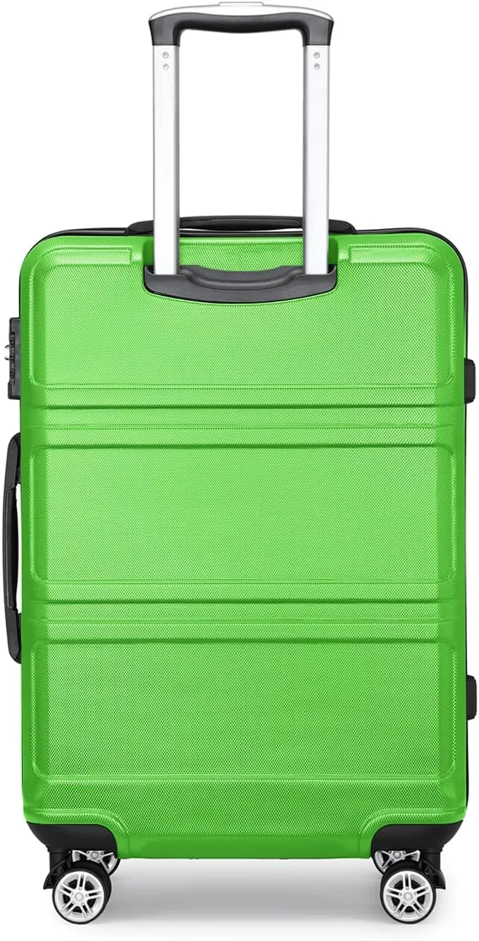 Kono 20'' Carry on Luggage Lightweight with Spinner Wheel TSA Lock Hardside Luggage Airline Approved Carry on Suitcase Apple Green