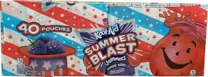 Kool-Aid Kool-Aid Summer Blast Jammers Boomin Berry Flavored Drink 40 x 6 FL Oz Pouches, 240 fluid ounces (Pack of 36)