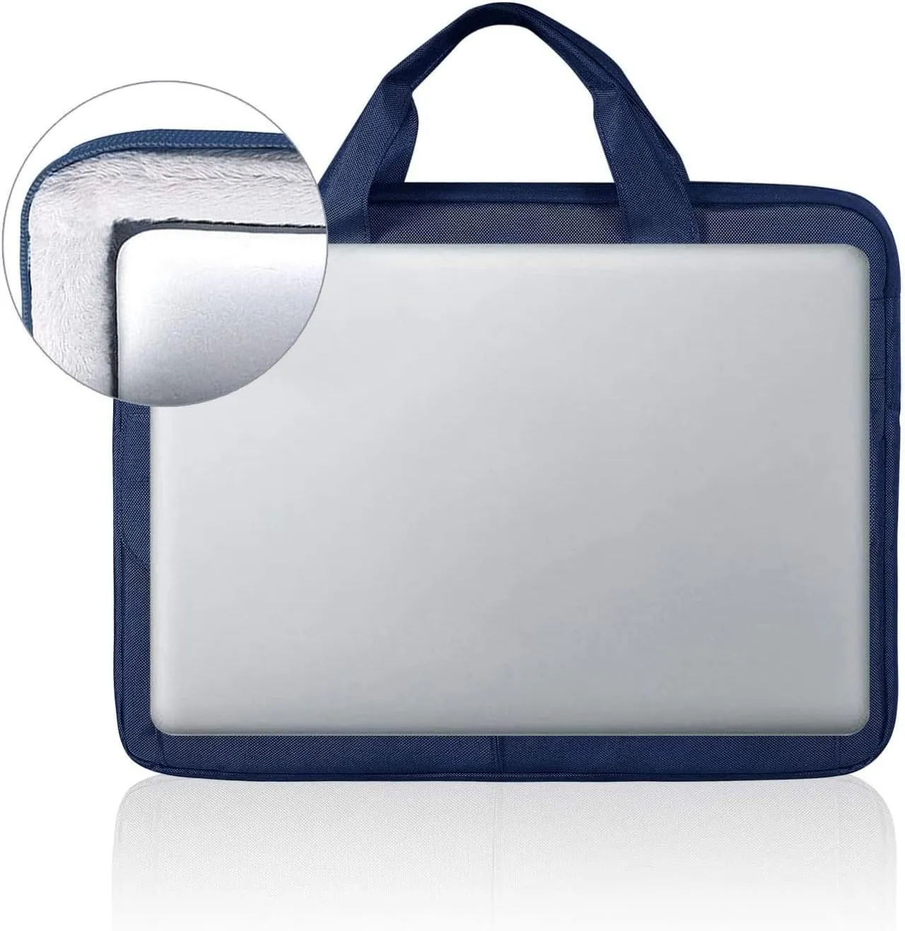 LANDICI Laptop Bag Case 15.6 Inch with Shoulder Strap, Slim Waterproof Computer Sleeve Cover Compatible with MacBook Pro 15/16, MacBook Air 15, 15-16 Inch HP Acer Dell Lenovo ASUS Laptop, Blue