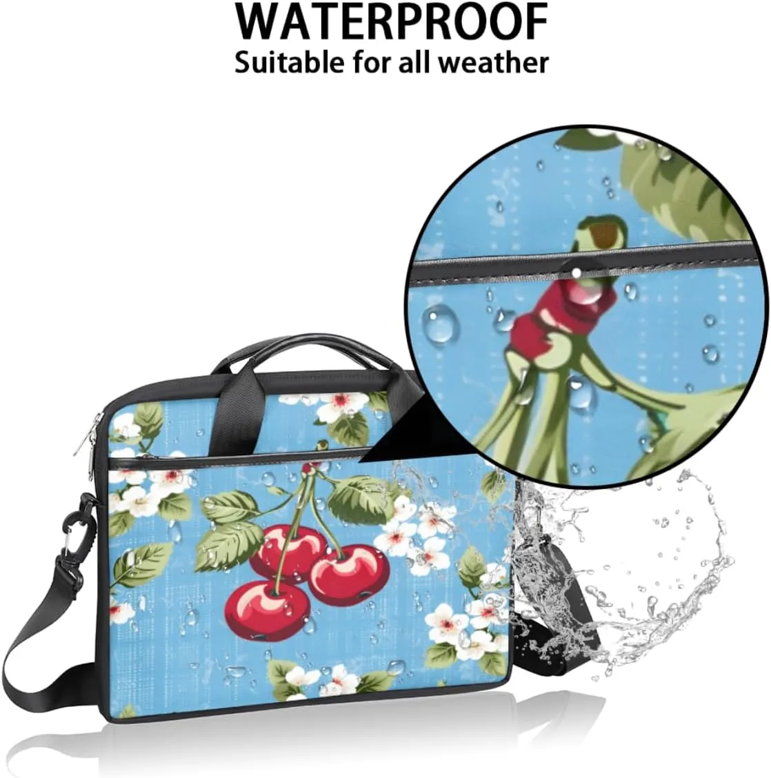 Laptop Bag Case Shoulder Messenger Carrying Bag 13 14 15 Inch Waterproof Computer Sleeve Cover