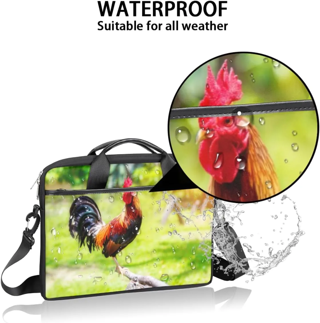 Laptop Bag Case Shoulder Messenger Carrying Bag 13 14 15 Inch Waterproof Computer Sleeve Cover