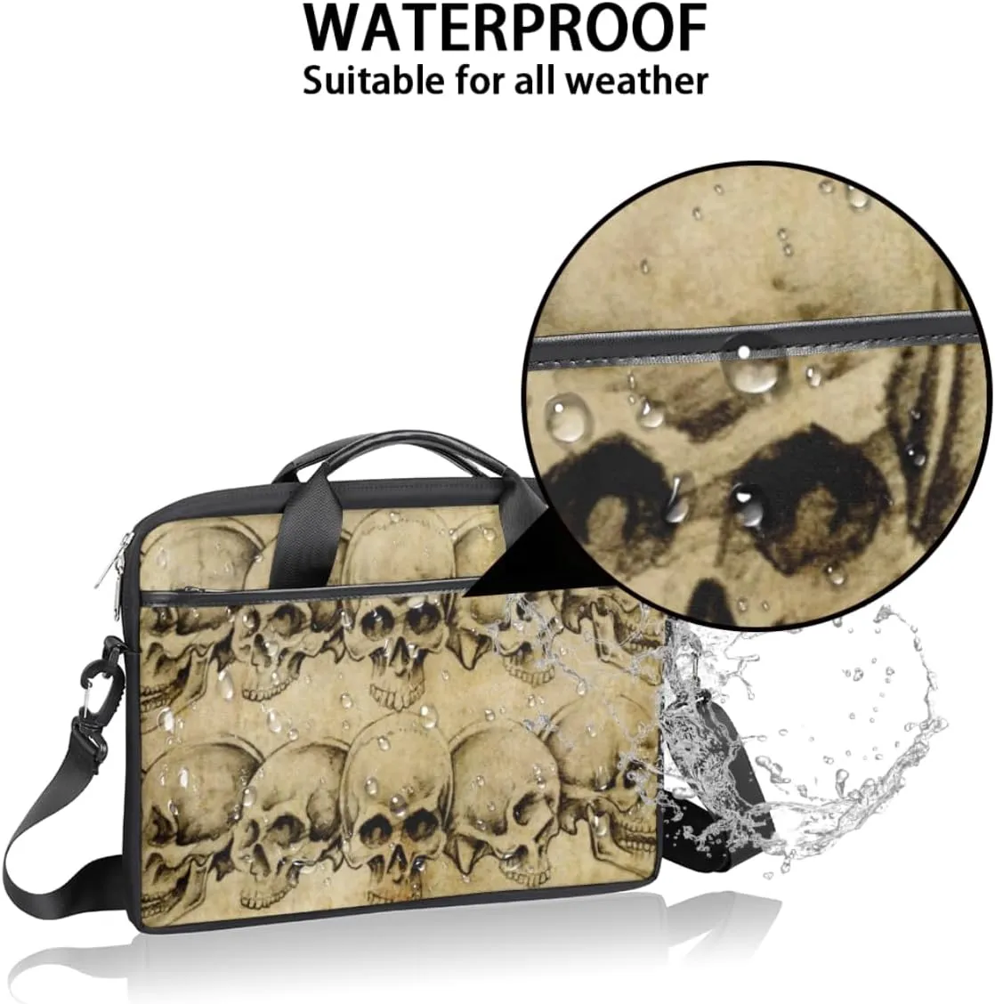 Laptop Bag Case Shoulder Messenger Carrying Bag 13 14 15 Inch Waterproof Computer Sleeve Cover