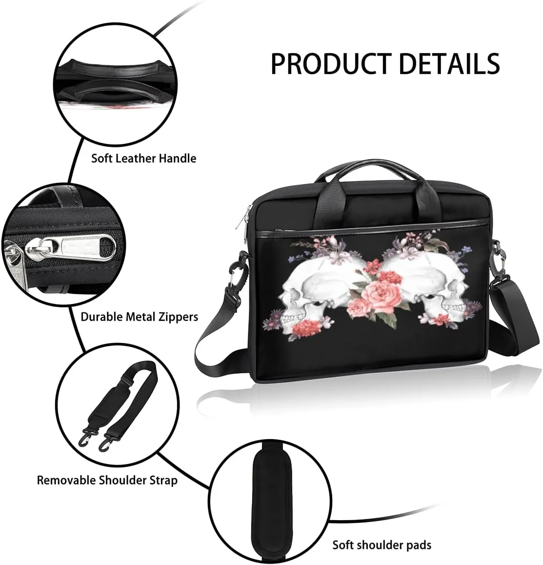 Laptop Bag Case Shoulder Messenger Carrying Bag 13 14 15 Inch Waterproof Computer Sleeve Cover