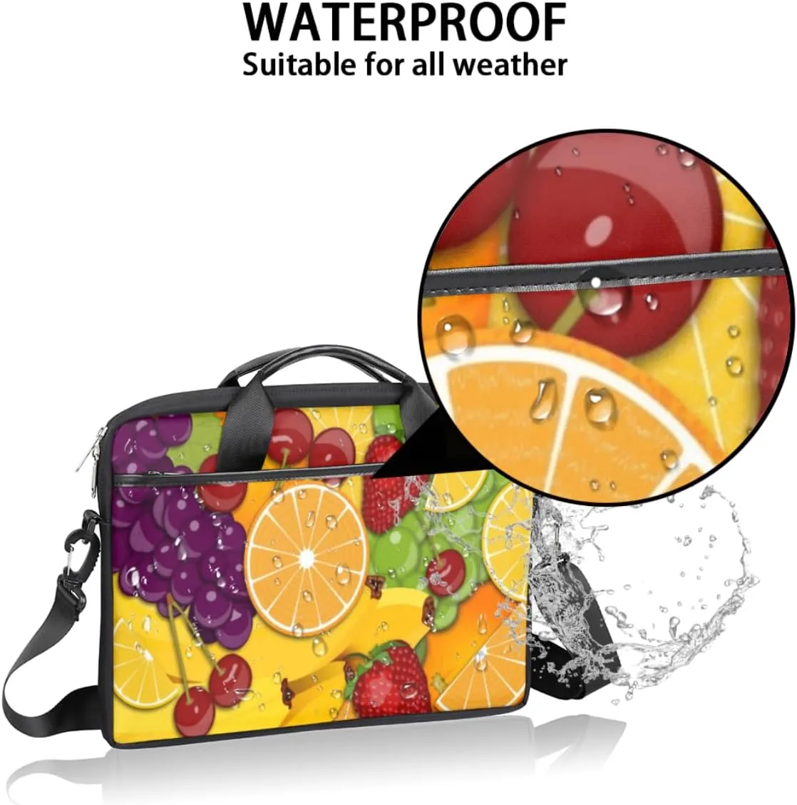Laptop Bag Case Shoulder Messenger Carrying Bag 13 14 15 Inch Waterproof Computer Sleeve Cover