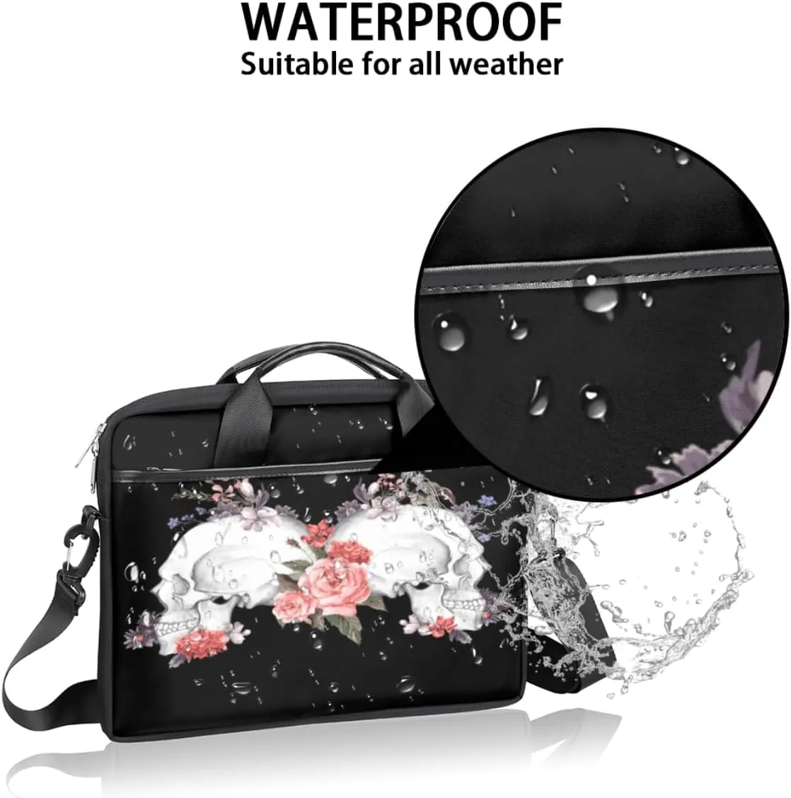 Laptop Bag Case Shoulder Messenger Carrying Bag 13 14 15 Inch Waterproof Computer Sleeve Cover