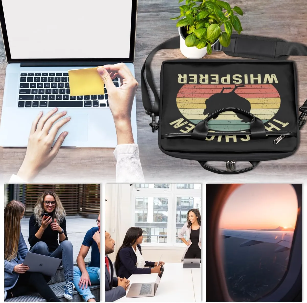 Laptop Bag Case Shoulder Messenger Carrying Bag 13 14 15 Inch Waterproof Computer Sleeve Cover