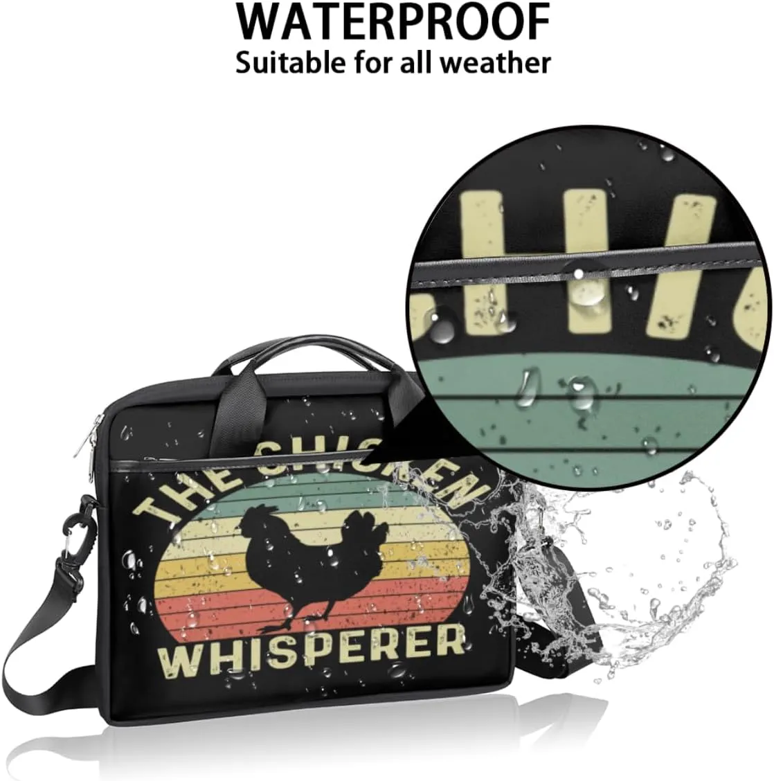 Laptop Bag Case Shoulder Messenger Carrying Bag 13 14 15 Inch Waterproof Computer Sleeve Cover