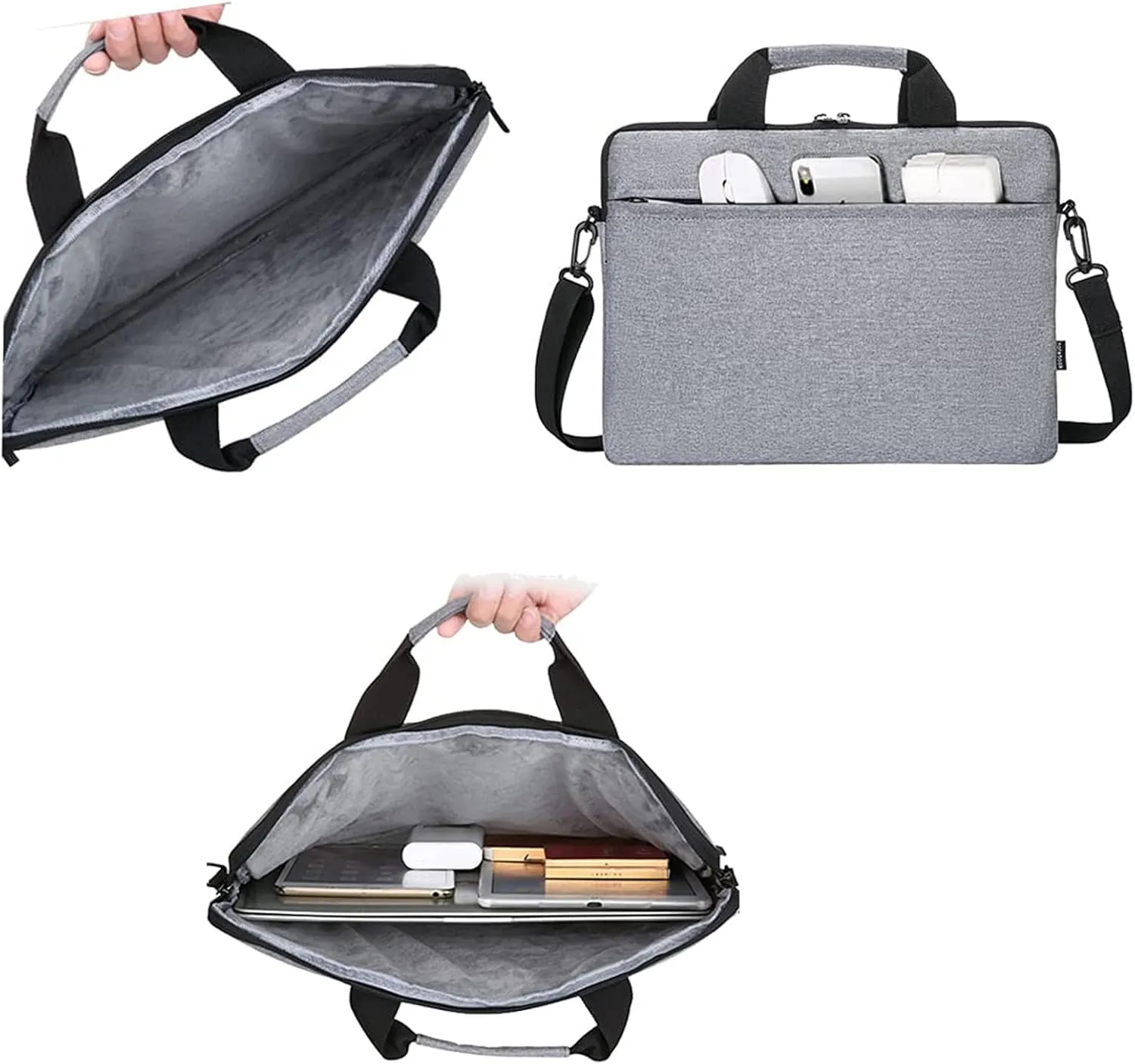 Laptop Bag for Women Men Oxford Cloth Laptop Tote Bag Shoulder Bag Carrying Case Adjustable Shoulder 15.6 Inch Computer Handbag for Adults Work Office Travel