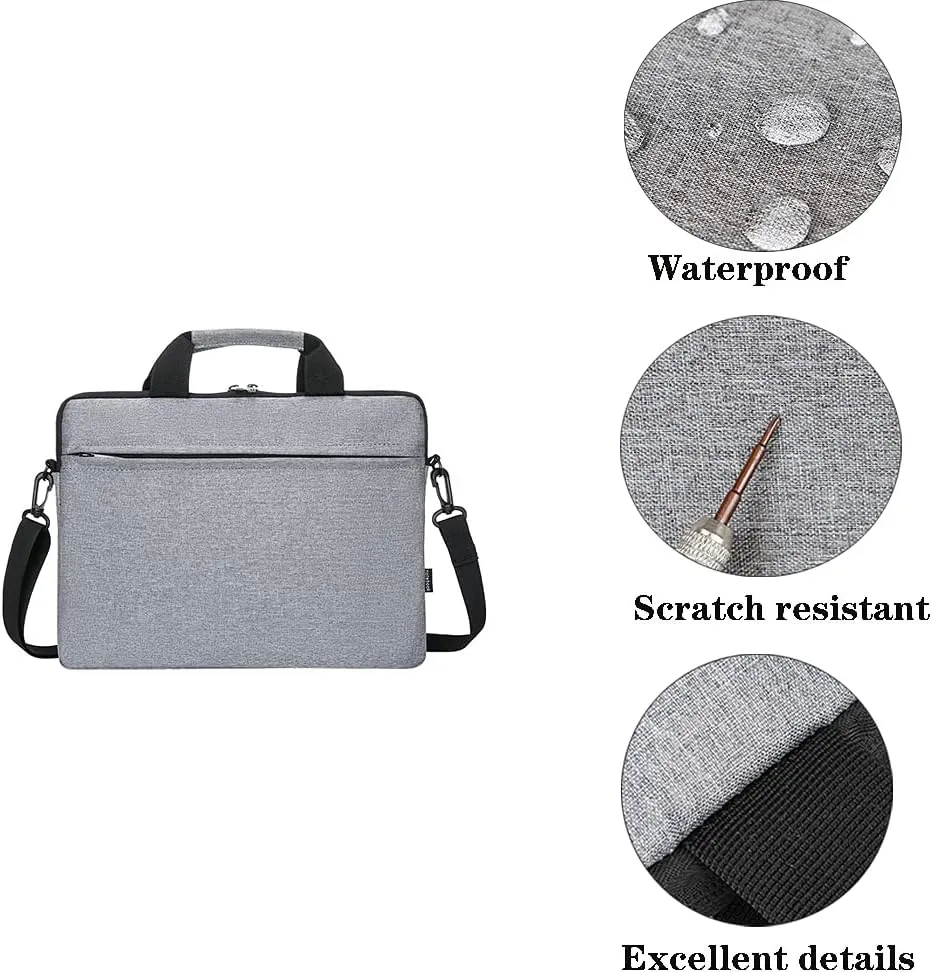 Laptop Bag for Women Men Oxford Cloth Laptop Tote Bag Shoulder Bag Carrying Case Adjustable Shoulder 15.6 Inch Computer Handbag for Adults Work Office Travel