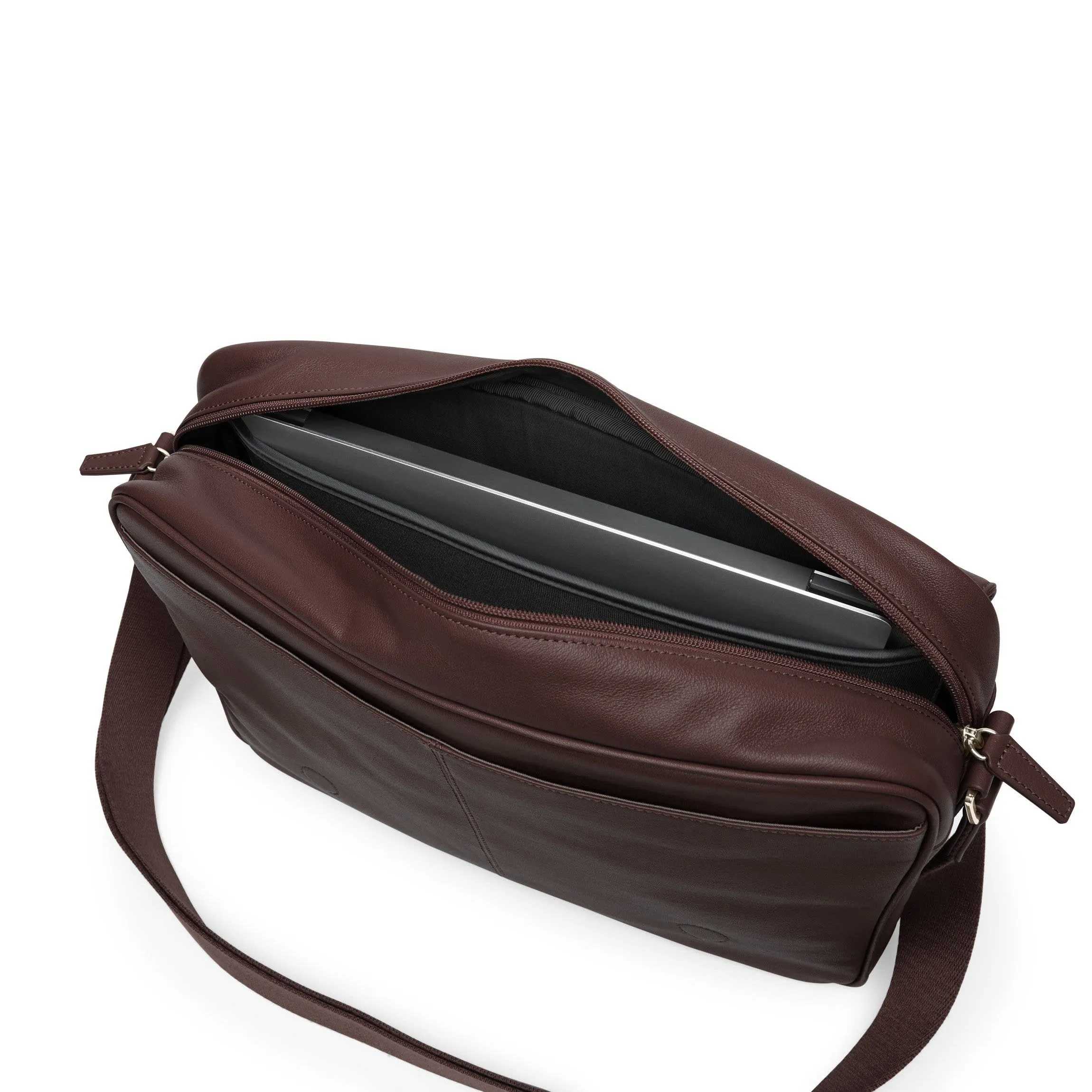 Laptop Messenger Bag Brown