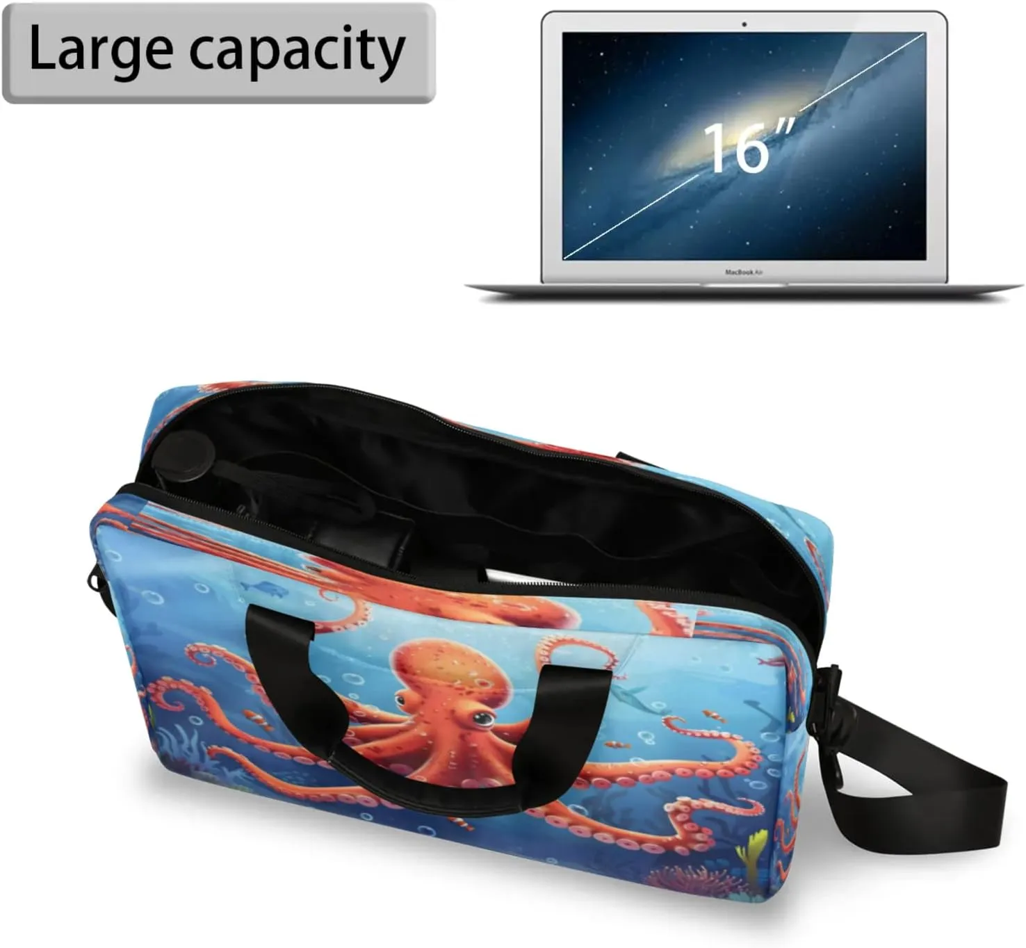 Laptop Shoulder Bag Compatible with Handle, Messenger Shoulder Case for Laptop or Tablet, Laptop Carrying Case