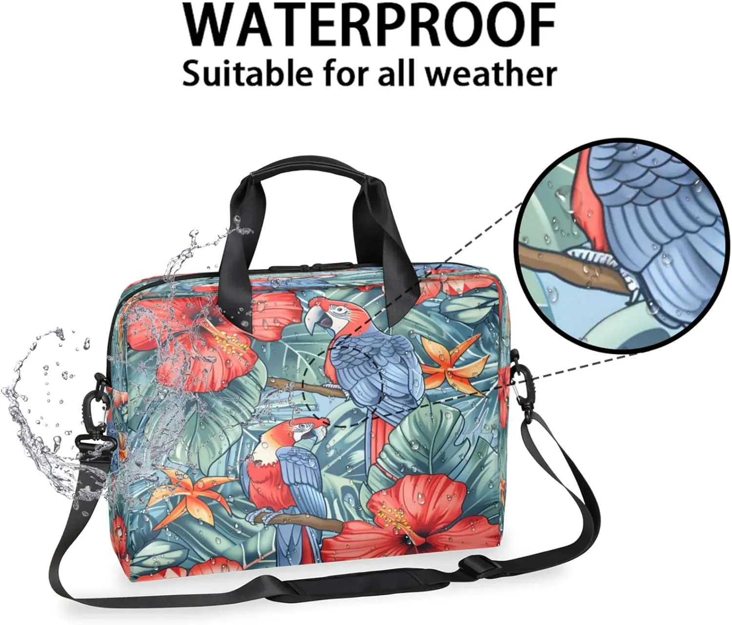Laptop Shoulder Bag Compatible with Handle, Messenger Shoulder Case for Laptop or Tablet, Laptop Carrying Case