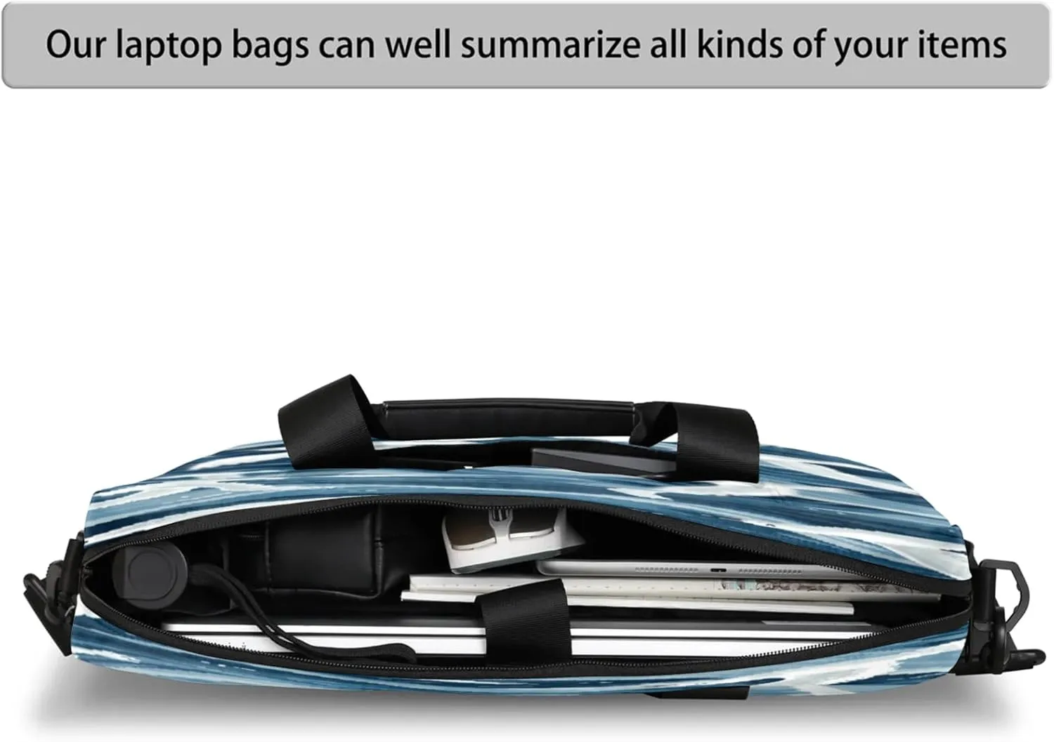 Laptop Shoulder Bag Compatible with Handle, Messenger Shoulder Case for Laptop or Tablet, Laptop Carrying Case