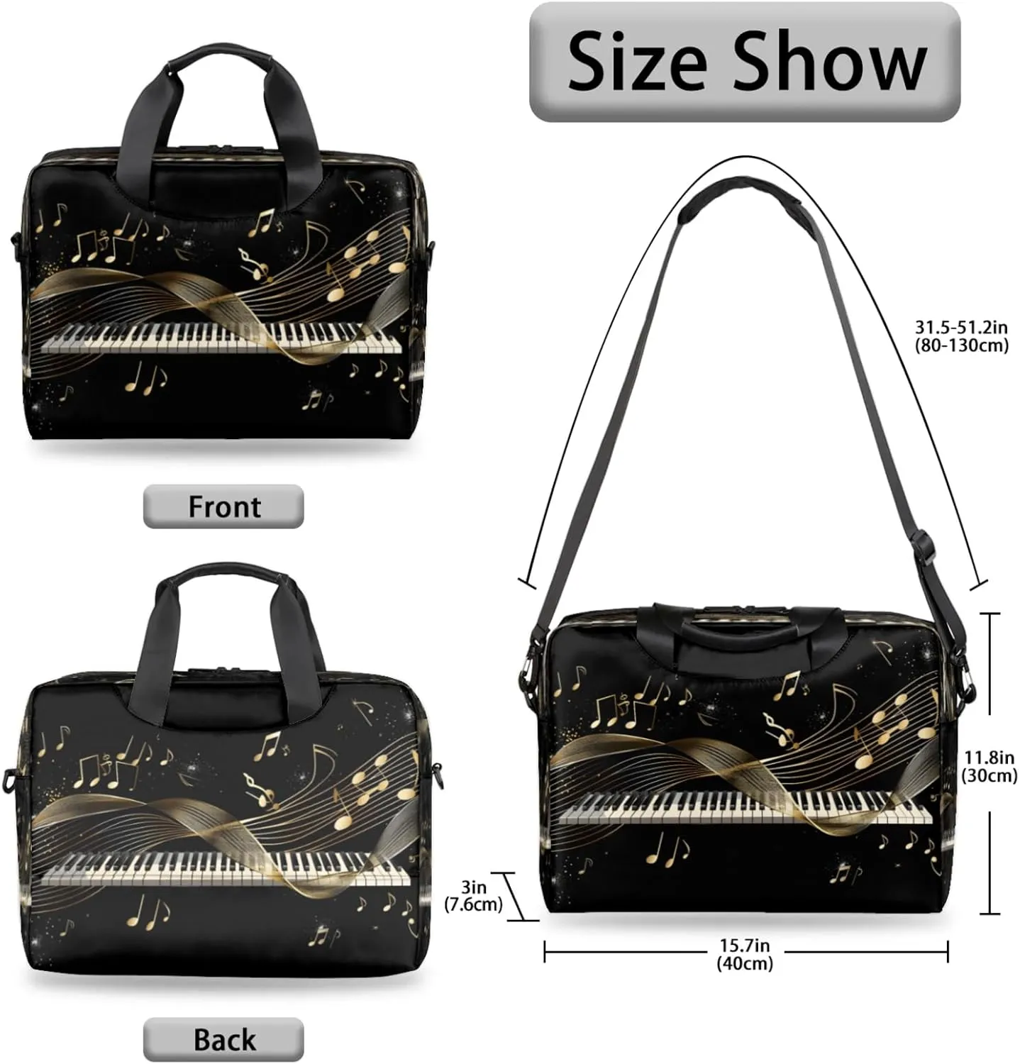 Laptop Shoulder Bag Compatible with Handle, Messenger Shoulder Case for Laptop or Tablet, Laptop Carrying Case