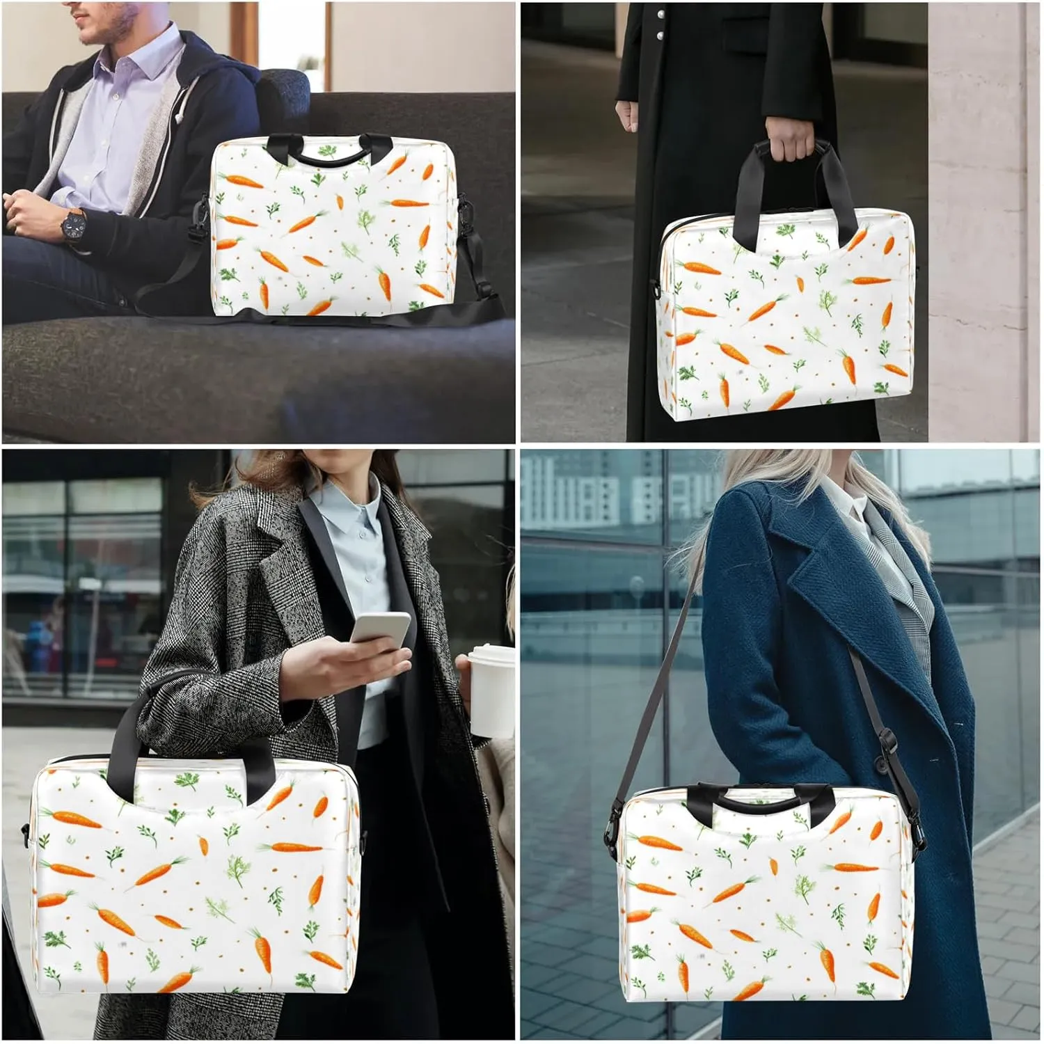 Laptop Shoulder Bag Compatible with Handle, Messenger Shoulder Case for Laptop or Tablet, Laptop Carrying Case