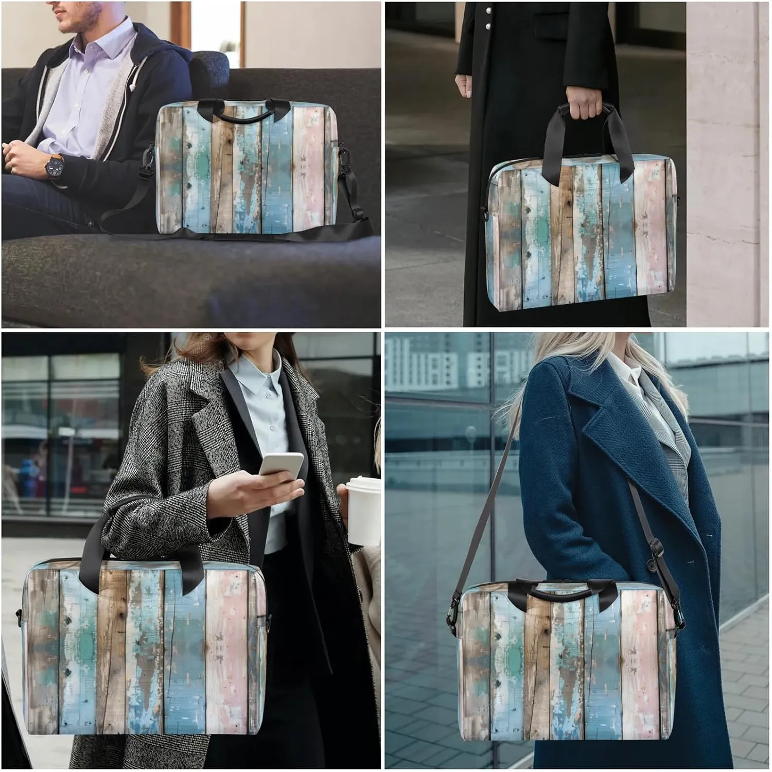 Laptop Shoulder Bag Compatible with Handle, Messenger Shoulder Case for Laptop or Tablet, Laptop Carrying Case
