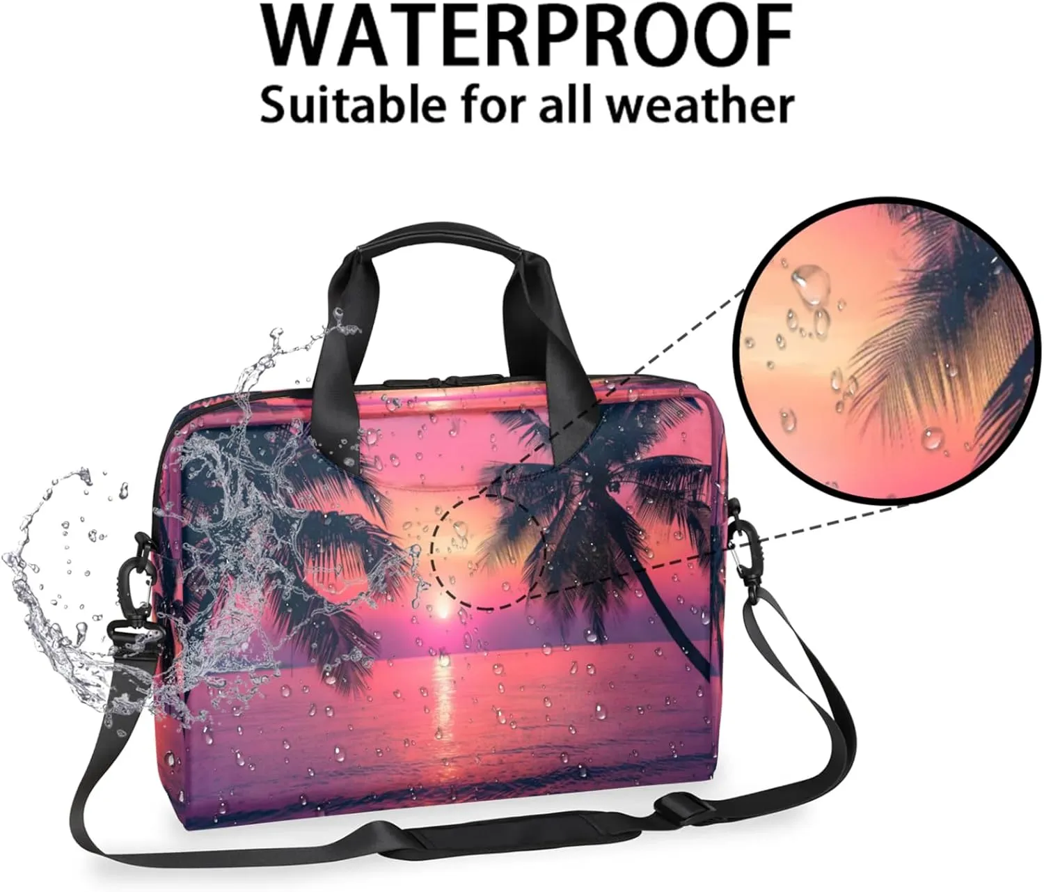 Laptop Shoulder Bag Compatible with Handle, Messenger Shoulder Case for Laptop or Tablet, Laptop Carrying Case