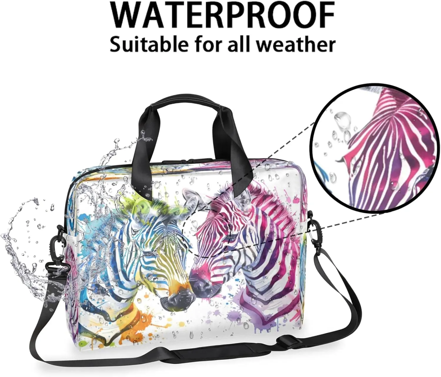 Laptop Shoulder Bag Compatible with Handle, Messenger Shoulder Case for Laptop or Tablet, Laptop Carrying Case