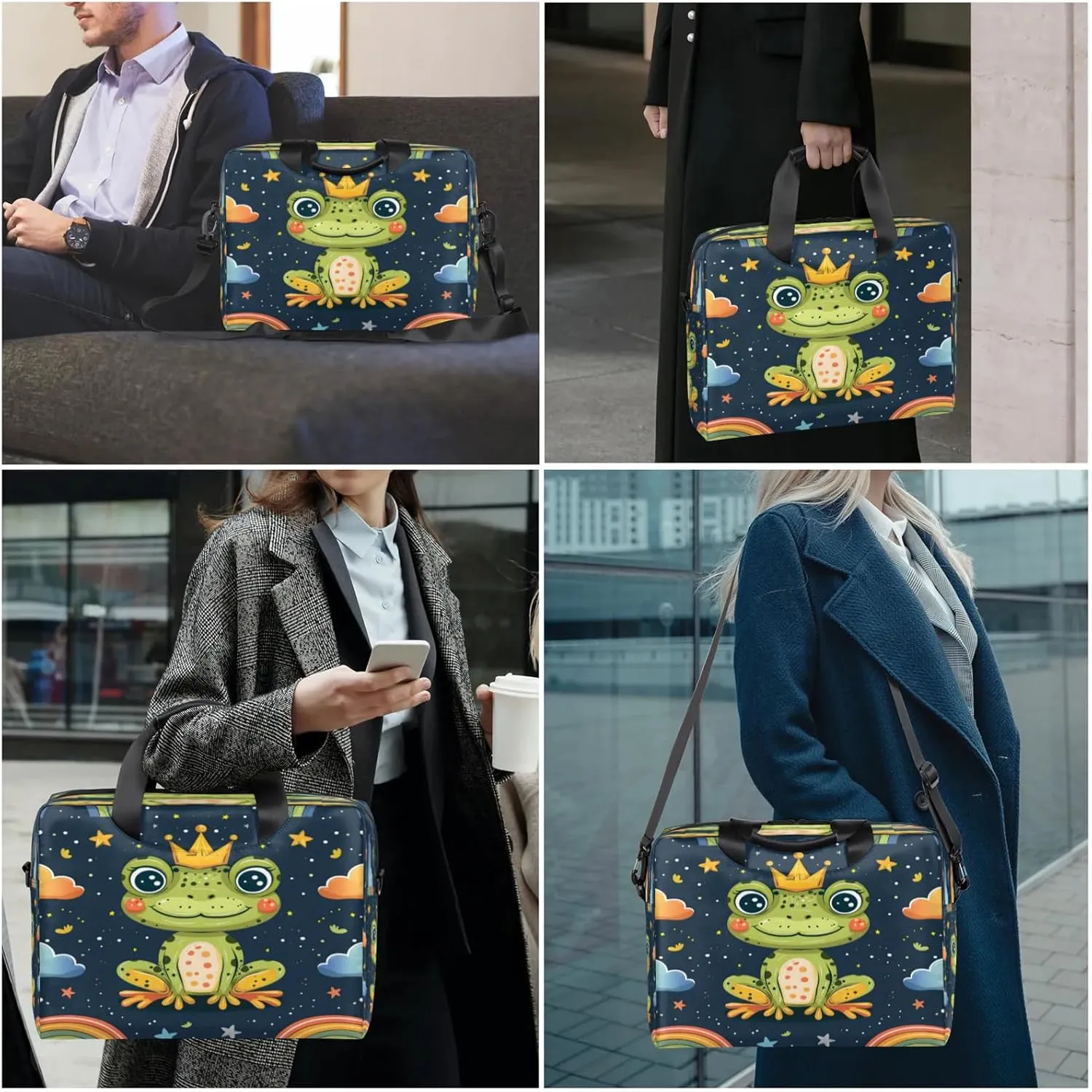 Laptop Shoulder Bag Compatible with Handle, Messenger Shoulder Case for Laptop or Tablet, Laptop Carrying Case