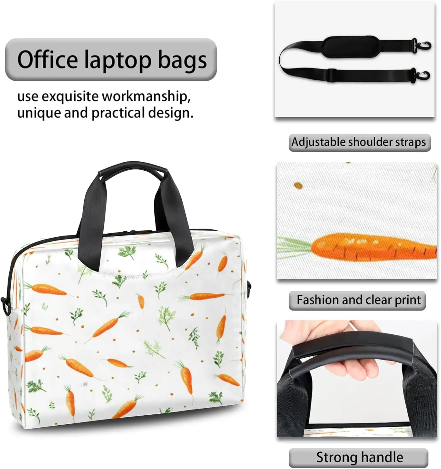 Laptop Shoulder Bag Compatible with Handle, Messenger Shoulder Case for Laptop or Tablet, Laptop Carrying Case