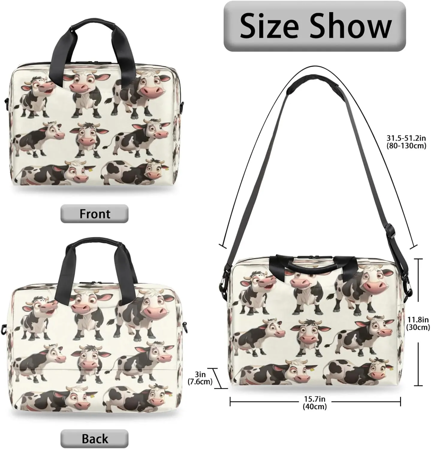 Laptop Shoulder Bag Compatible with Handle, Messenger Shoulder Case for Laptop or Tablet, Laptop Carrying Case