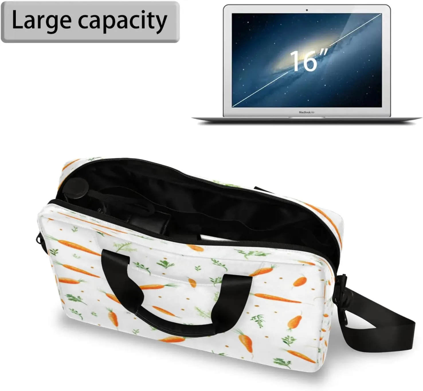 Laptop Shoulder Bag Compatible with Handle, Messenger Shoulder Case for Laptop or Tablet, Laptop Carrying Case