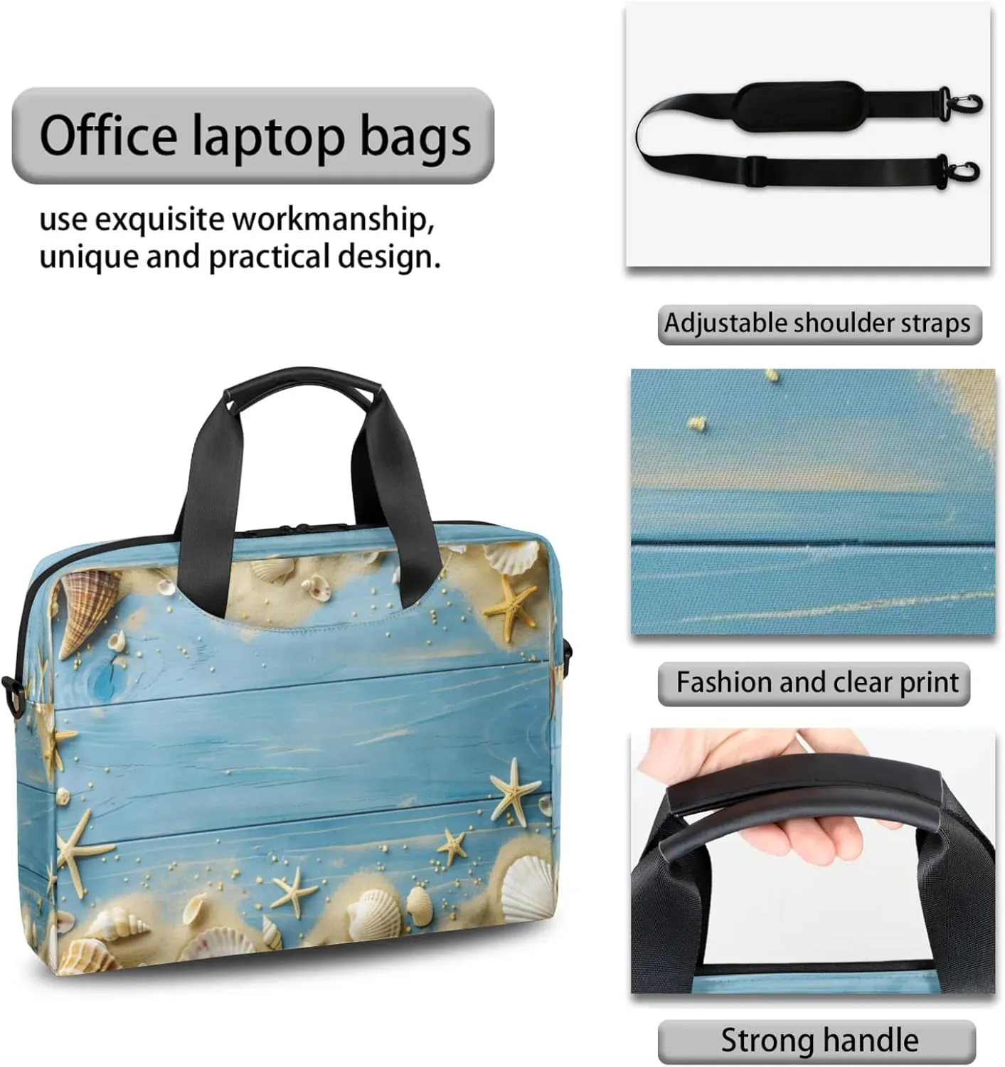 Laptop Shoulder Bag Compatible with Handle, Messenger Shoulder Case for Laptop or Tablet, Laptop Carrying Case