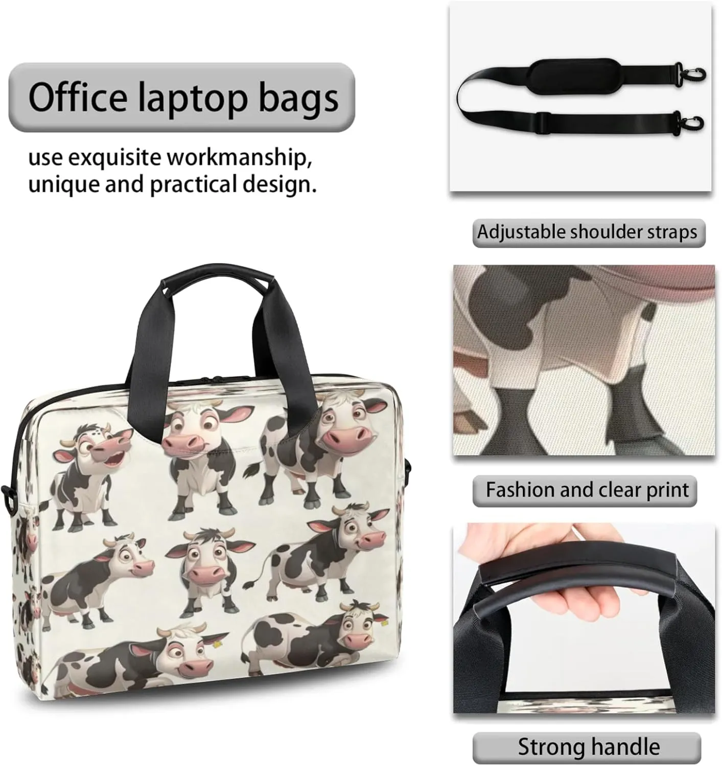 Laptop Shoulder Bag Compatible with Handle, Messenger Shoulder Case for Laptop or Tablet, Laptop Carrying Case