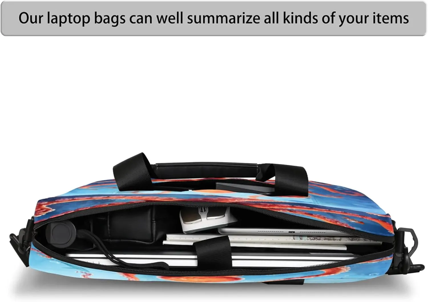 Laptop Shoulder Bag Compatible with Handle, Messenger Shoulder Case for Laptop or Tablet, Laptop Carrying Case