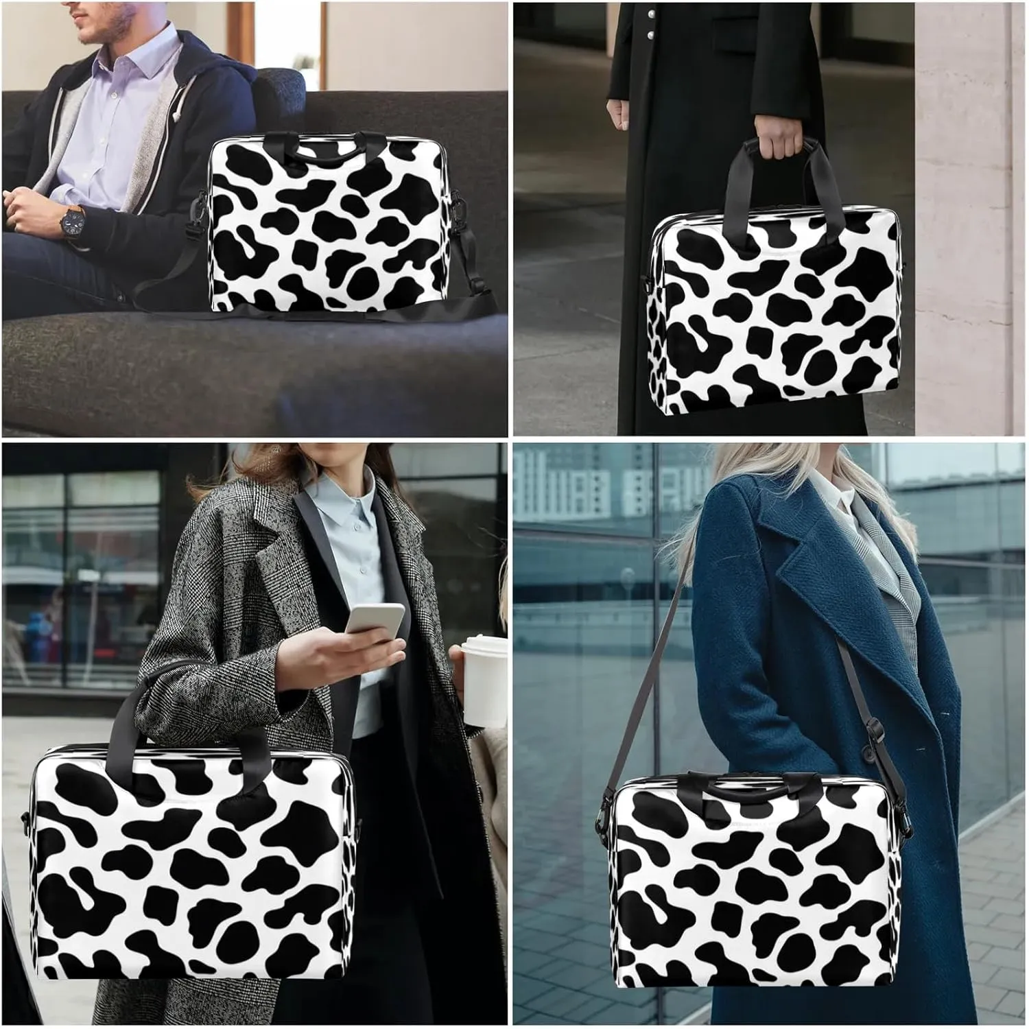 Laptop Shoulder Bag Compatible with Handle, Messenger Shoulder Case for Laptop or Tablet, Laptop Carrying Case