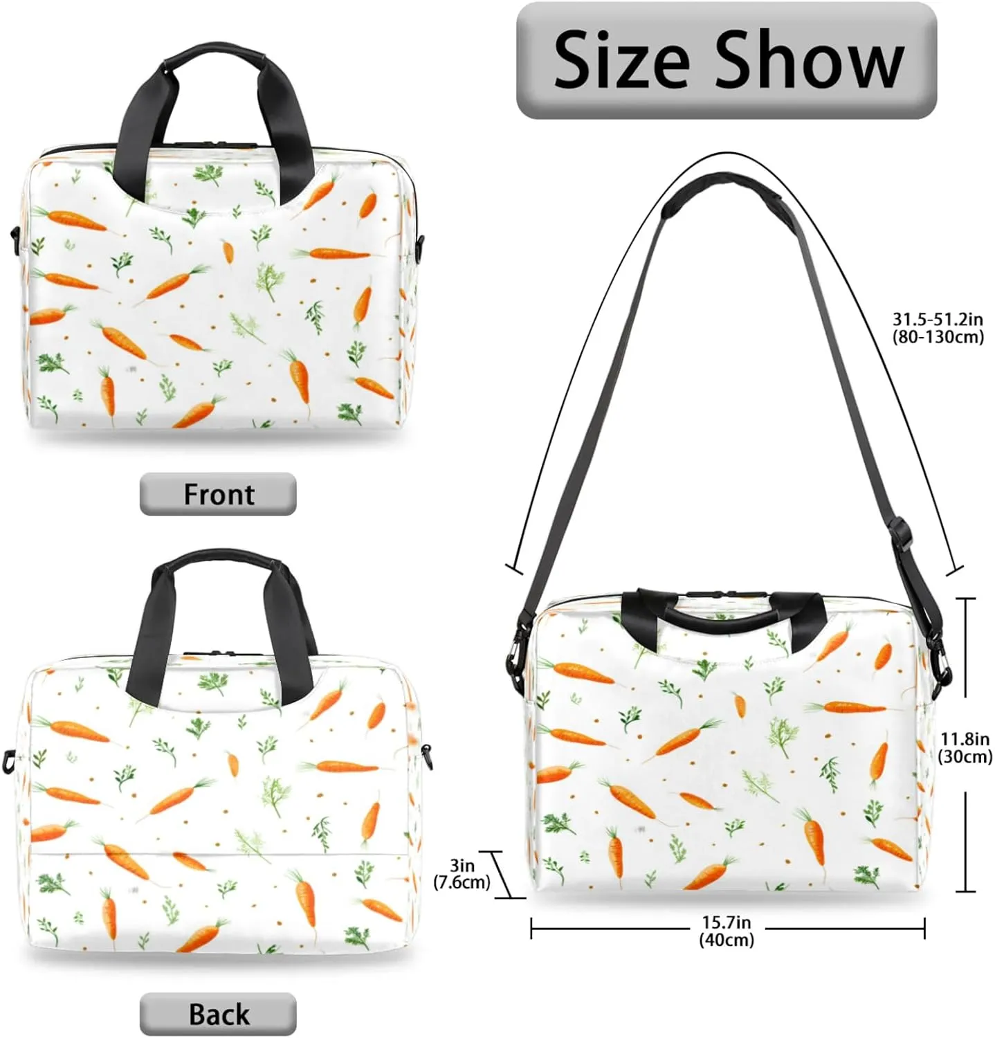 Laptop Shoulder Bag Compatible with Handle, Messenger Shoulder Case for Laptop or Tablet, Laptop Carrying Case